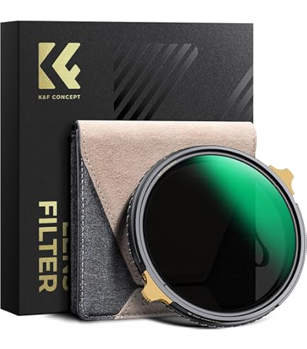 Amazon | K&F Concept NANO-X 可変NDフィルター 77mm ND2~ND32 KF